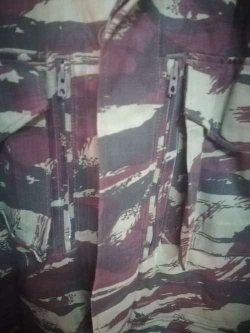 SADF Recce Copy French Lizard Camo Jacket with Zip and Hoodie (Size XXL)