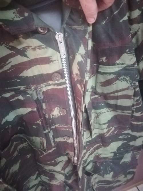 SADF Recce Copy French Lizard Camo Jacket with Zip and Hoodie (Size XXL)