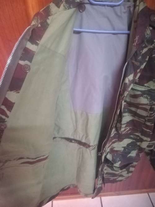 SADF Recce Copy French Lizard Camo Jacket with Zip and Hoodie (Size XXL)