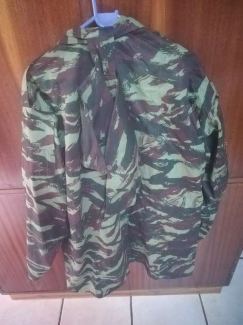 SADF Recce Copy French Lizard Camo Jacket with Zip and Hoodie (Size XXL)