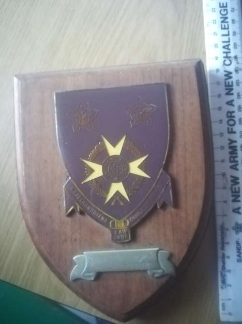 SADF Chaplains Service Plaque issued to CPLN. S.G. Van Niekerk (1 Recce Regiment)