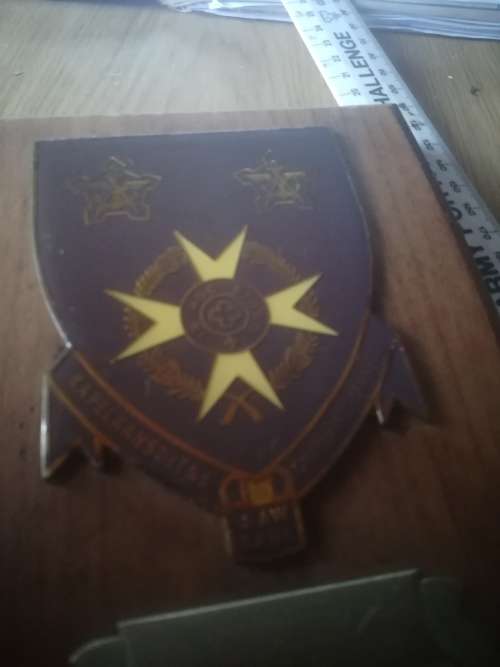 SADF Chaplains Service Plaque issued to CPLN. S.G. Van Niekerk (1 Recce Regiment)
