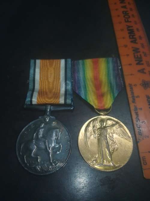 WW1 Medal Set (Issued to PTE. W.A. COMLEY. 1ST SAI)