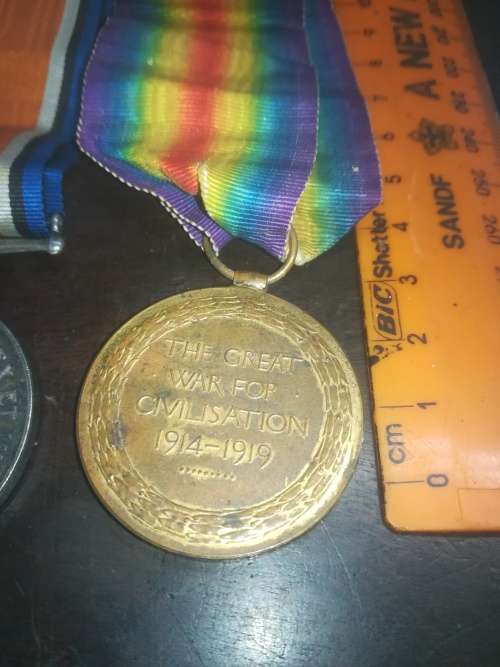 WW1 Medal Group (Issued to D.929 PTE. R. BAIN. 2DNS