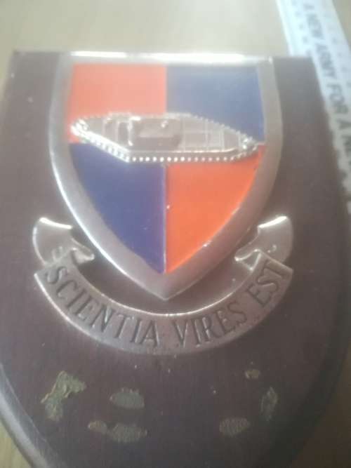 SADF School of Armour Plaque