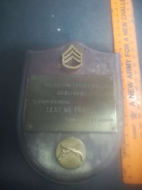Operation Fried Fish Plaque