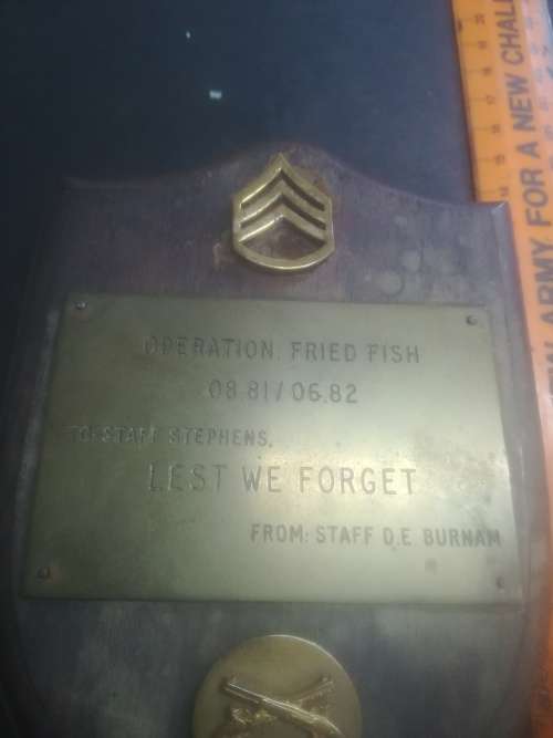 Operation Fried Fish Plaque