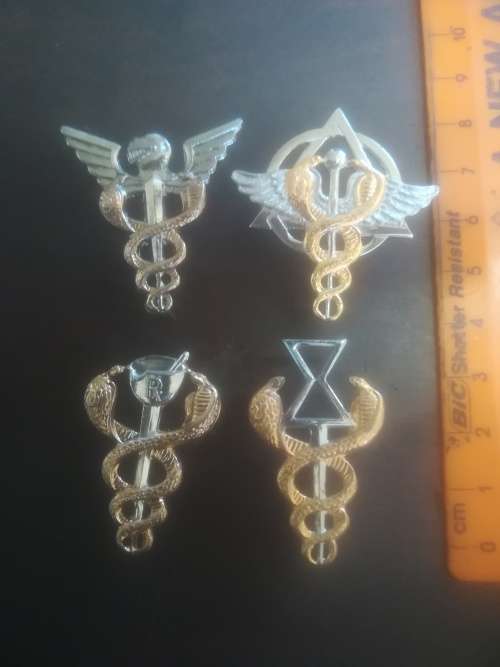 SA Medical Services Breast Badge LOT (4x Items)