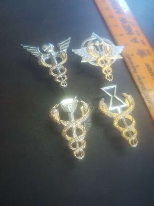 SA Medical Services Breast Badge LOT (4x Items)
