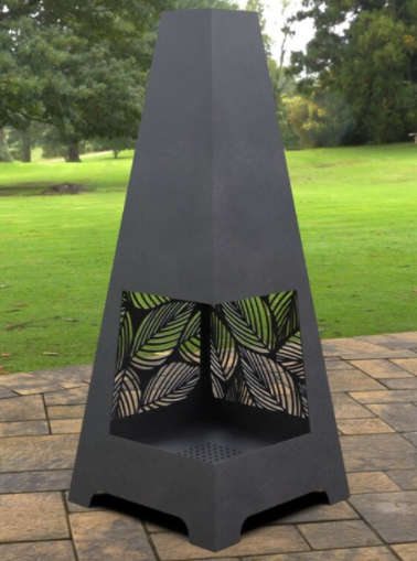 PYRAMID TREE LEAVES FIREPIT