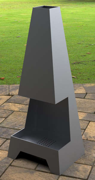 PYRAMID FRONT FIREPLACE