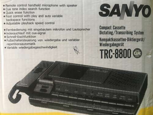 Sanyo-TRC-8800 - Transcriber - FREE SHIPPING!!!