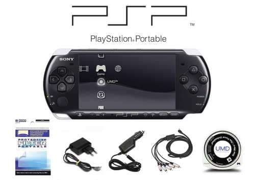 Sony Playstation Portable PSP-3004 Piano Black + 1 Game.(PSP)