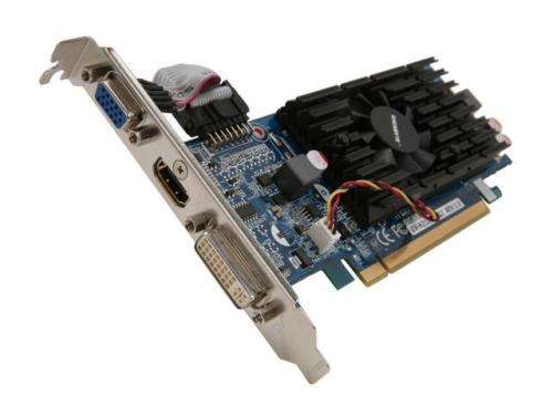 Gigabyte NVIDIA GT210 Graphics Card - GV-N210D3-1GI (rev. 3.0)