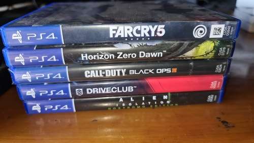 5 Play station 4 games