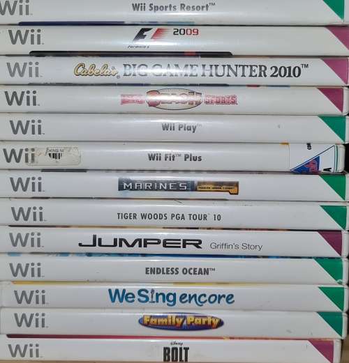 nintendo wii with games