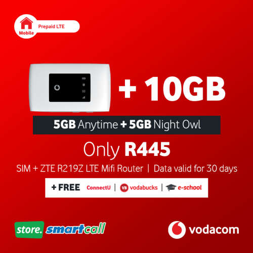 ZTE R219Z LTE Router + 10GB Vodacom LTE Data