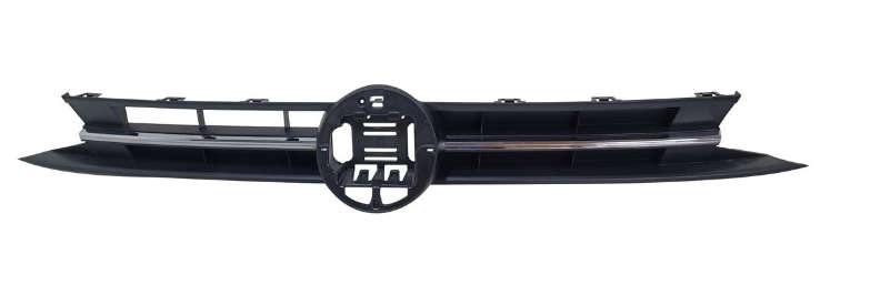 VW Polo 8 (VIII) - Main Grill - With Chrome Moulding - 2018+