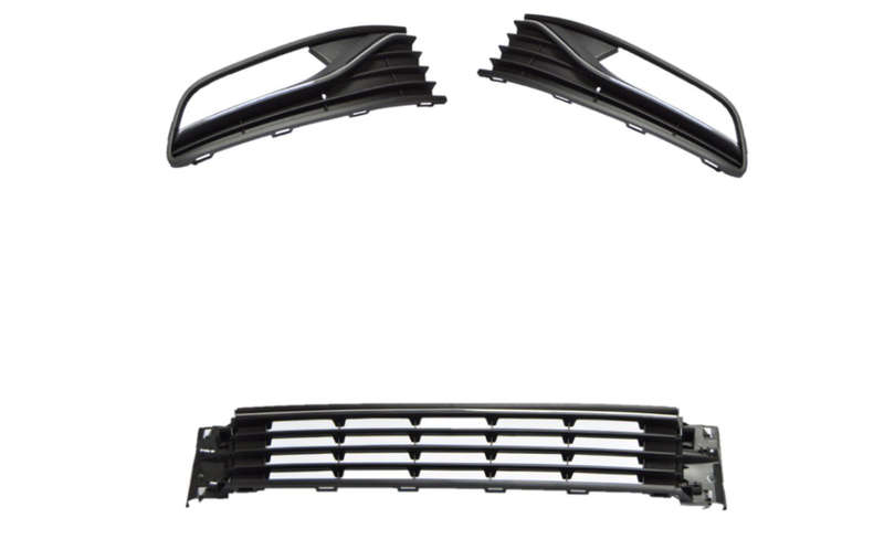 VW Polo TSI 15+ H/Back B/Grille Center with Chrome Moulding Combo