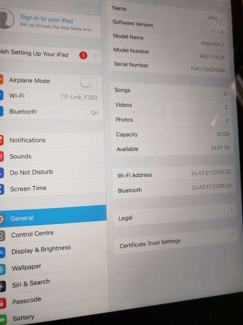 Apple iPad mini2 32GB , WiFi