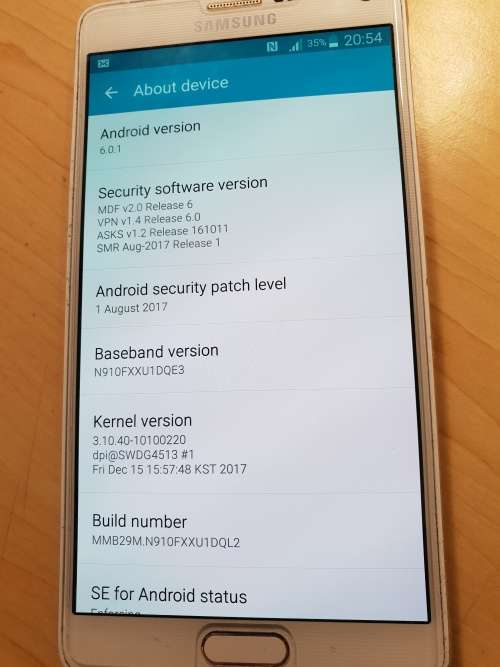 Samsung Galaxy Note 4 N910F 32 GB excellent condition