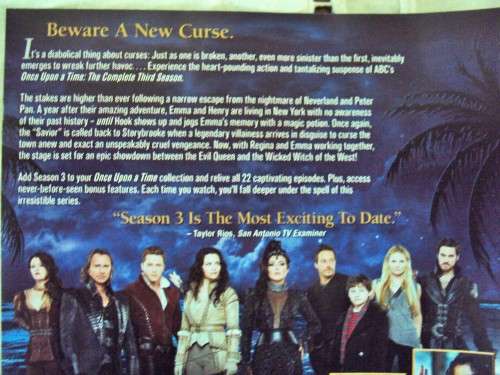 ONCE UPON A TIME the complete Third season (6 discs) fairytale, drama, romance Watched once