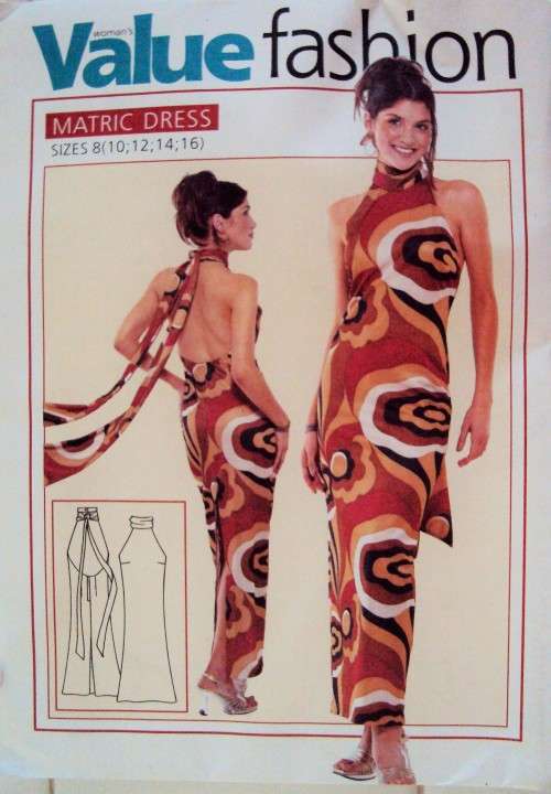 Value Fashion Matric dress Size 8-16 (uncut, still sealed sewing pattern)