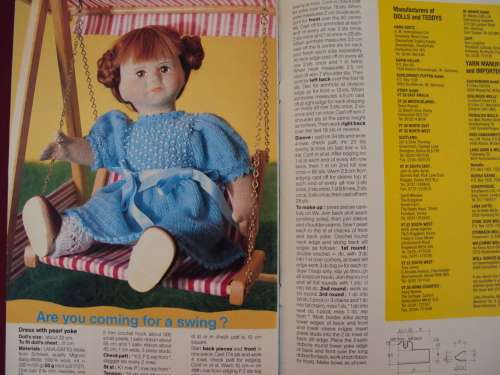 Soft Toys & Dolls Clothes No.2 - knitting patterns for dolls clothing VGC vintage - s/c booklet