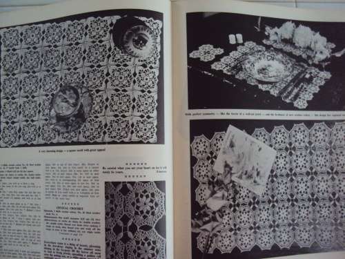 Very large book CROCHET & FINE KNITTING by E.E. Visser OVERFLOWING with patterns
