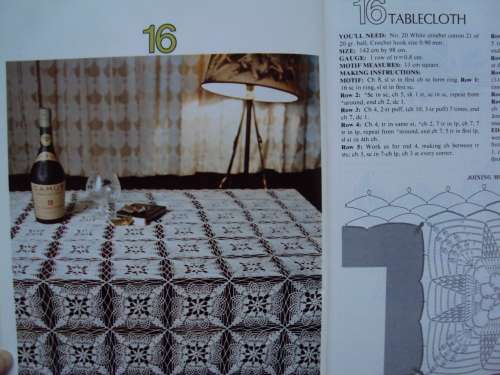 Ondori CROCHET LACE with complete diagrams s/c book 70's vintage
