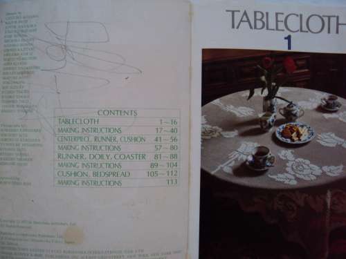 Ondori CROCHET LACE with complete diagrams s/c book 70's vintage