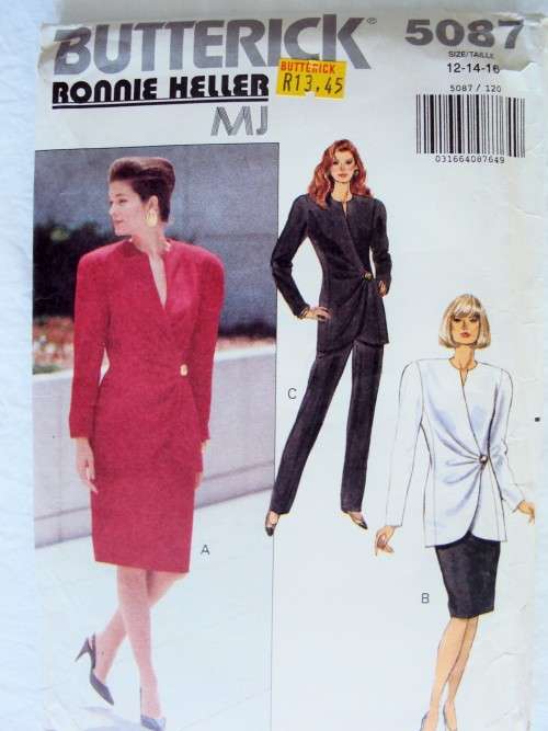 RONNIE HELLER top, pants & skirt BUTTERICK 5087 Size 12-14-16 **Uncut & unused