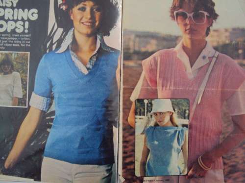 JOB LOT #8 Ladies knit patterns Over 60 patterns in 30pg Flip File (out vintage mags)