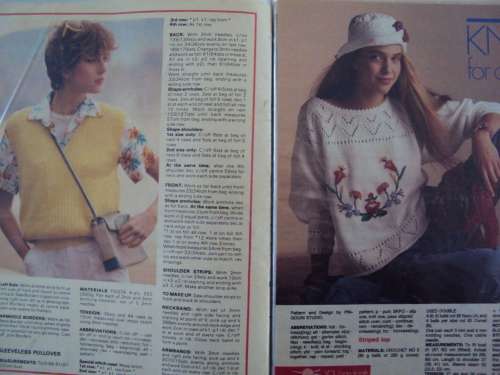 JOB LOT #8 Ladies knit patterns Over 60 patterns in 30pg Flip File (out vintage mags)