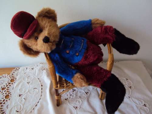 RUSS BERRIE "Bandy" soft beany Teddy bear 50cm tall  Vintage preloved VGC