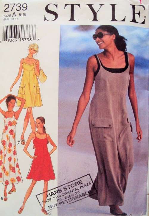 Cool summer dresses STYLE 2739 Size 8-18 (not checked)