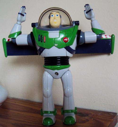 DISNEY TOY STORY BUZZ LIGHTYEAR FIGURINE (played with)