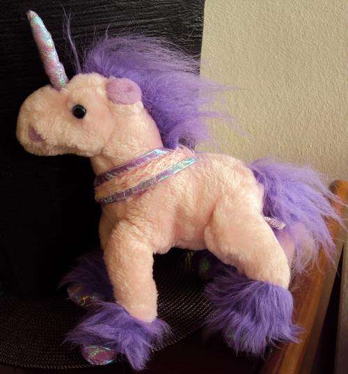 LILAC AND PINK UNICORN (soft toy)