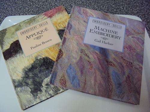 2 BOOKS - MACHINE APPLIQUE AND EMBROIDERY