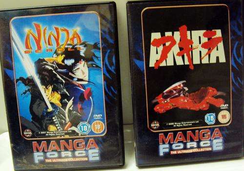 DVD MANGA FORCE NINJA (pack of 2) (age restriction 18) ***REDUCED***