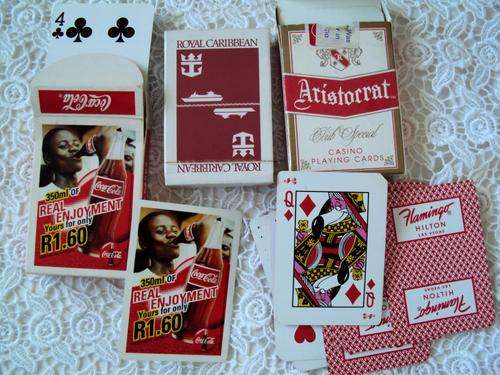 Lot of PLAYING CARDS, Coke, Flamingo Las Vegas and ROYAL CARIBBEAN unopened (3 packs)