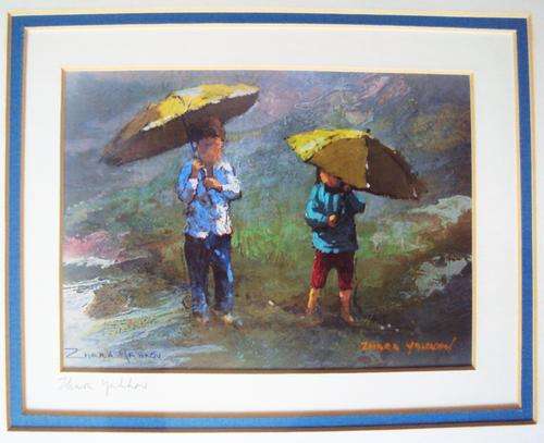 Signed Print with Triple Cut Mount by artist Zhara Yahkov (Malachi Smith)