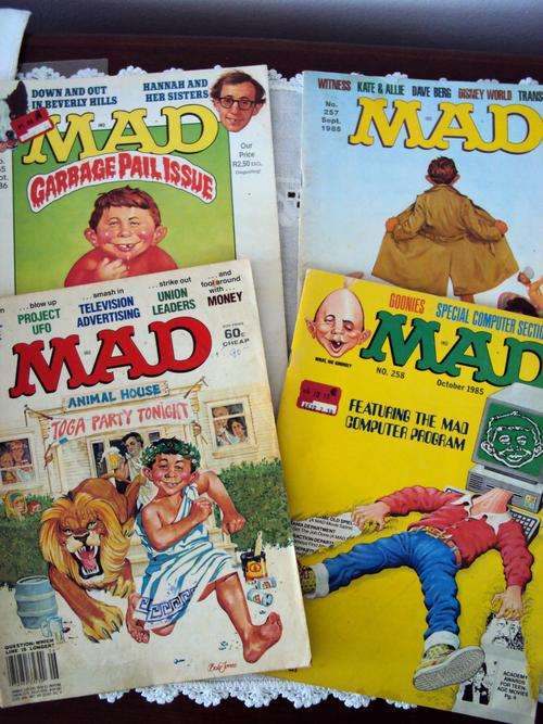Collection of 4 vintage MAD mags from the 70's/80's - your bid gets the lot ***Lowwwww start bid