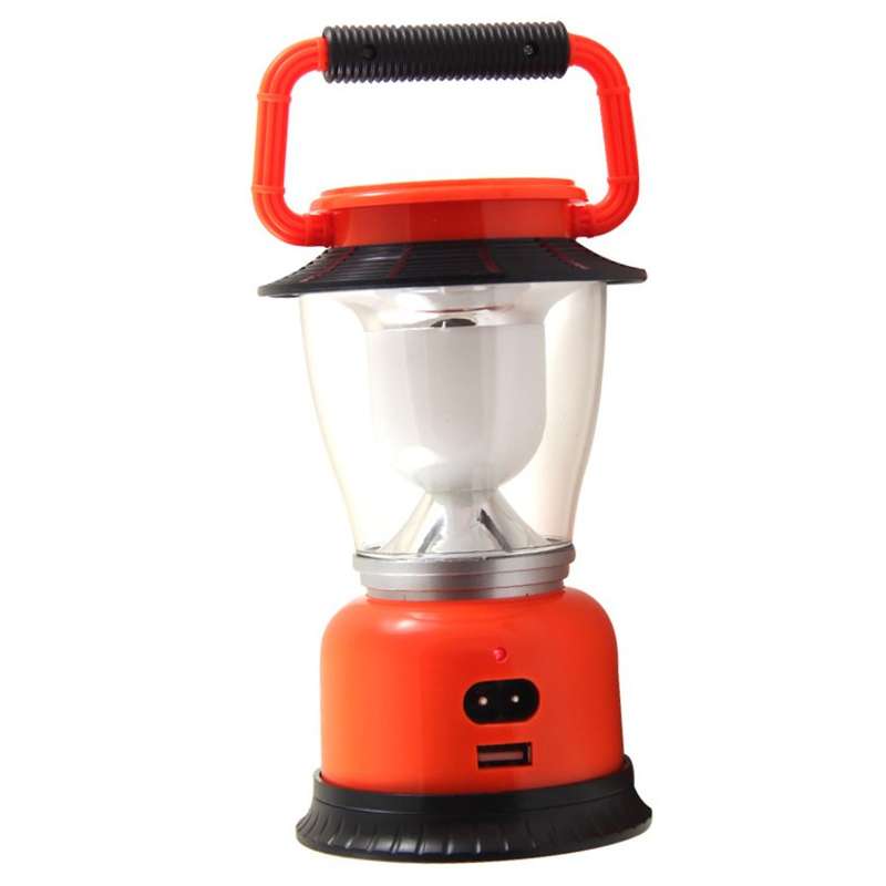 8 LED GSH-T6055A Rechargeable Solar Camping Lantern light with USB output charger