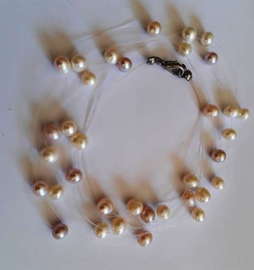 MARYKAY - JUNE BIRTHSTONE - PERFECT SIMPLICITY, AUTHENTIC FLOATING PEARL NECKLACE