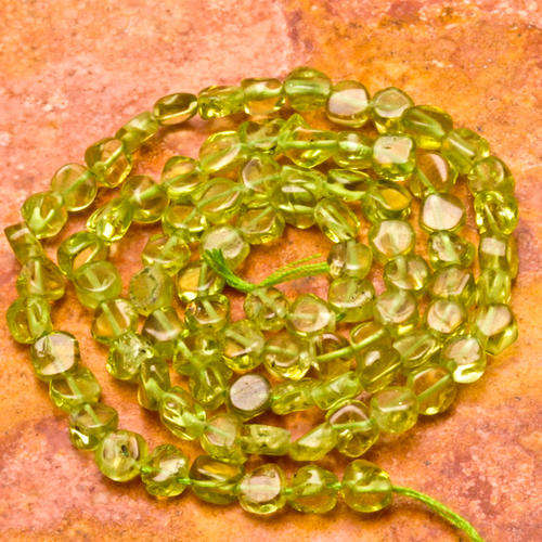 MARYKAY - NATURAL PERIDOT GEMSTONE BEADS - IDEAL FOR CRAFTS/BEADING 4