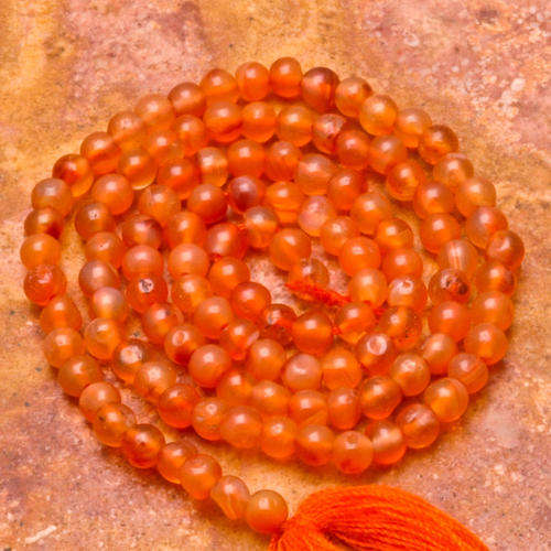 MARYKAY - NATURAL RED/ORANGE CARNELIAN GEMSTONE BEADS - IDEAL FOR CRAFTS 3