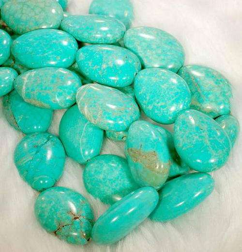 MARYKAY  - NATURAL BLUE TURQUOISE  GEMSTONE BEADS - IDEAL FOR CRAFTS/BEADING