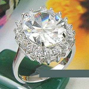 MARYKAY - MAGNIFICENT - ENGAGEMENT PLATINUM PLATED OVER .925 STERLING SILVER 6/M
