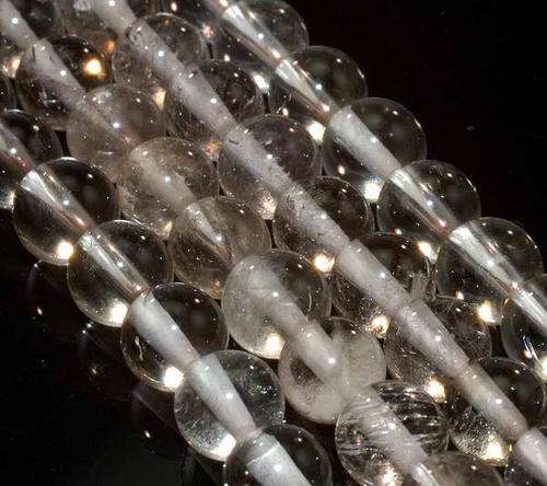 MARYKAY - NATURAL CRYSTAL CLEAR QUARTZ  GEMSTONE BEADS - IDEAL FOR CRAFTS/BEADING 6mm